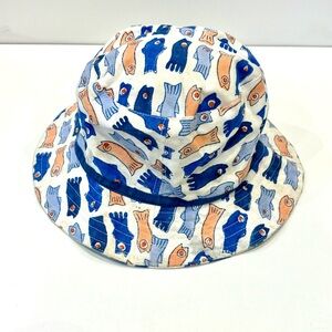 Roberta Roller Rabbit Blue and Orange Kids Hat size M